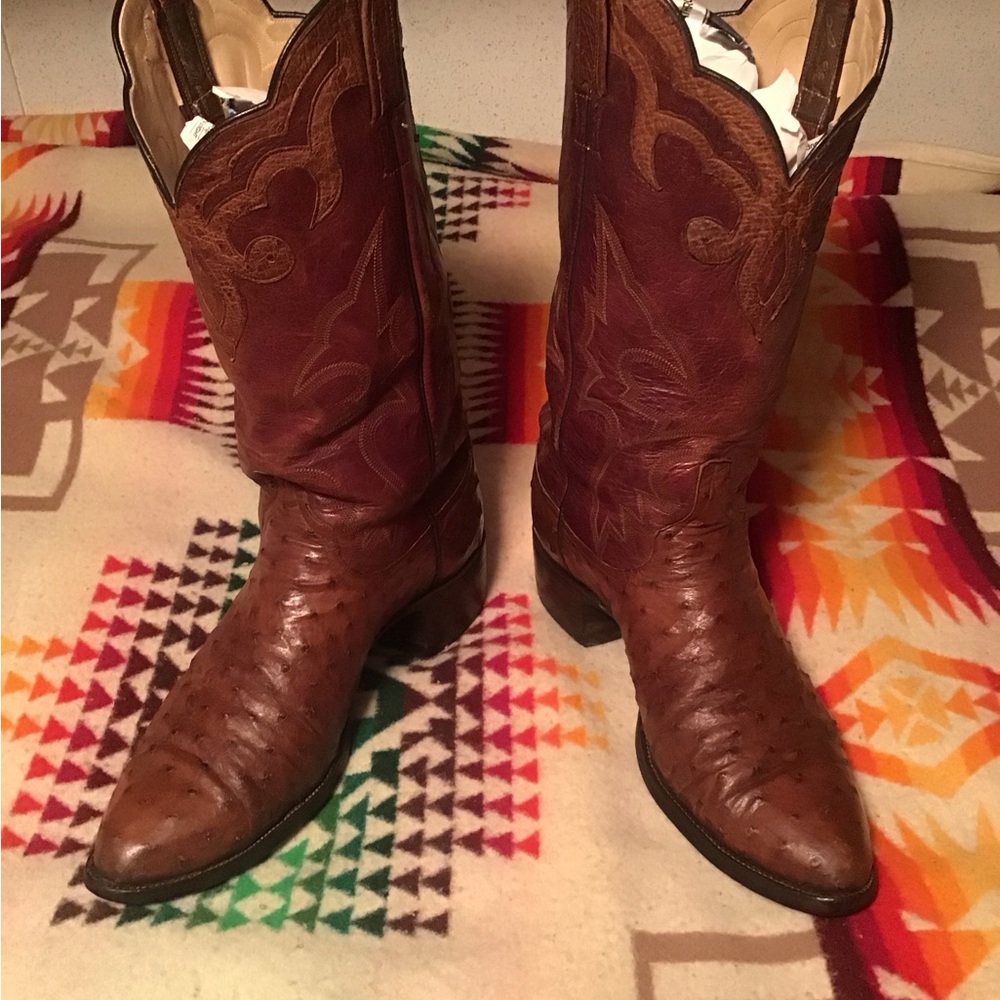 Larry Mahan Ostrich cowboy boots